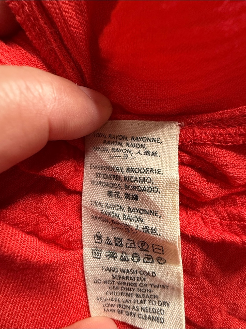 Free People Red Mini Dress with Gold Embroidery - Picture 8 of 8
